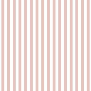dusty pink vertical stripes .25"