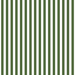 hunter green vertical stripes .25"