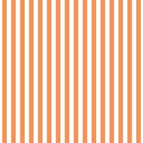 tangerine orange vertical stripes .25"