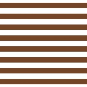 chocolate brown stripes 1/2"
