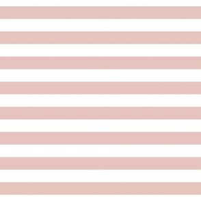 dusty pink stripes 1/2"