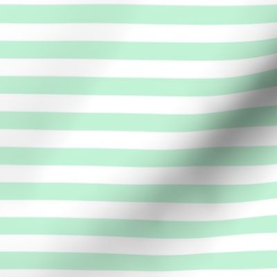 ice mint green stripes 1/2"