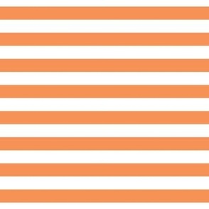 tangerine orange stripes 1/2"