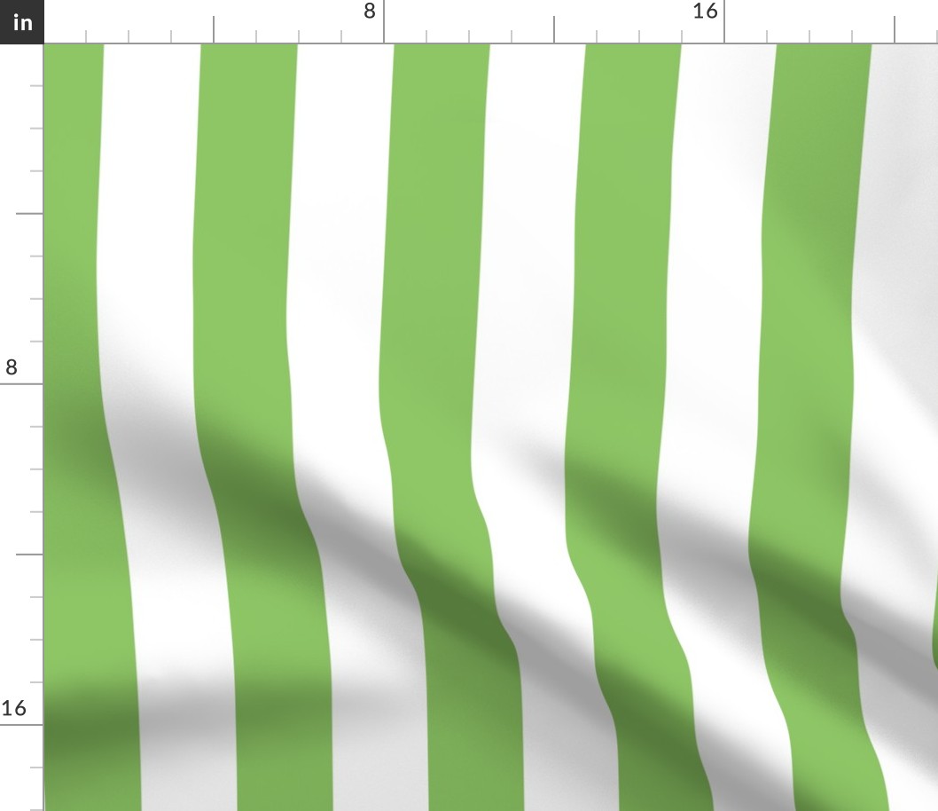 apple green vertical 2" stripes LG