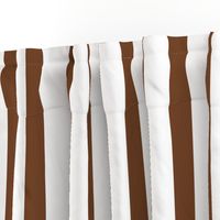 chocolate brown vertical 2" stripes LG