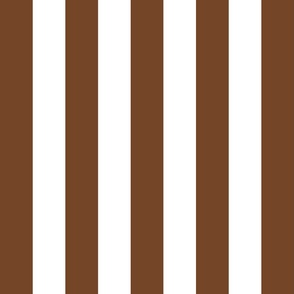 chocolate brown vertical 2" stripes LG