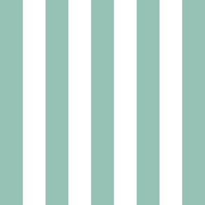 faded teal vertical 2" stripes LG