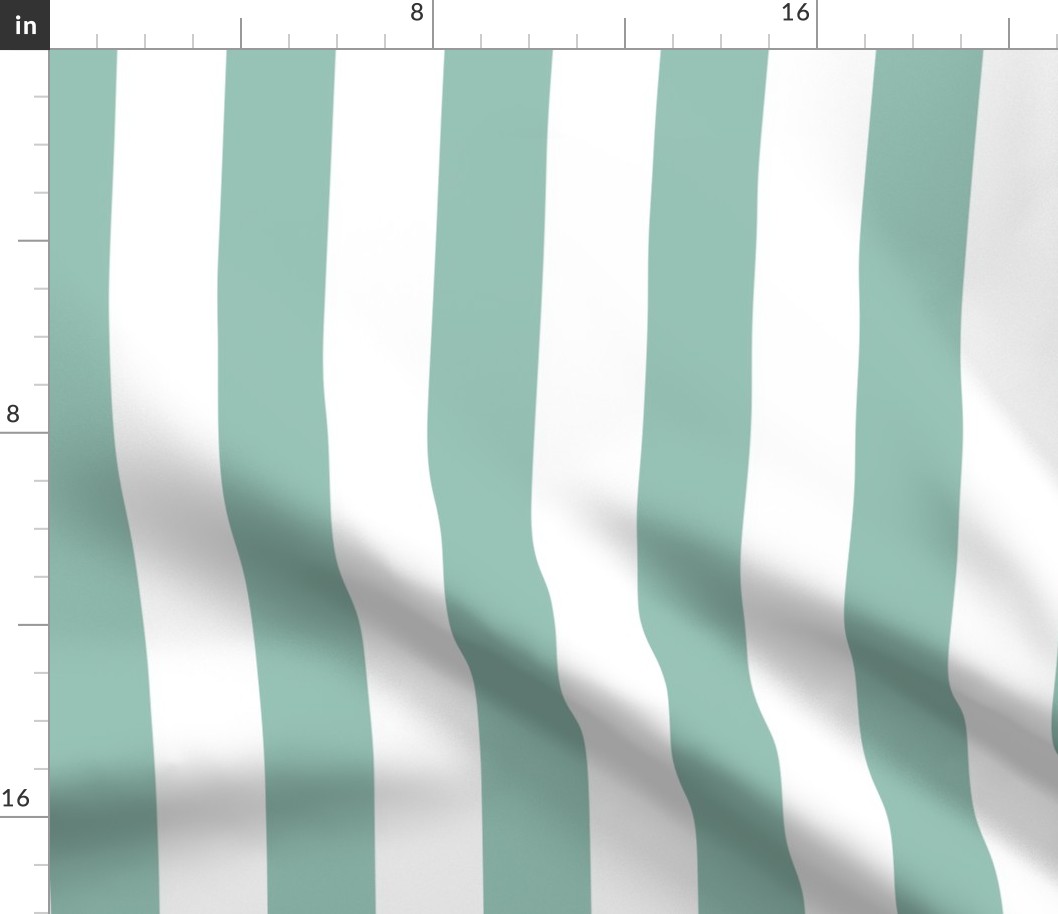 faded teal vertical 2" stripes LG