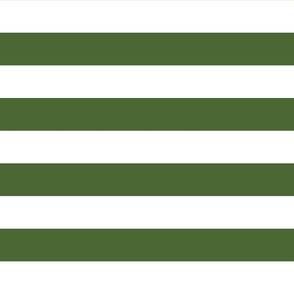 hunter green 2" stripes LG