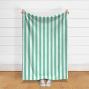 sea foam green vertical 2" stripes LG