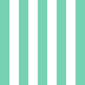 sea foam green vertical 2" stripes LG