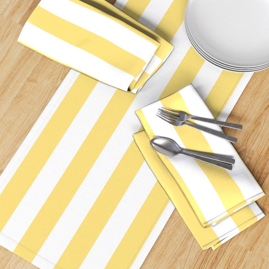 sunshine yellow vertical 2" stripes LG