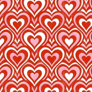 Sweethearts - medium - red, pink, and white