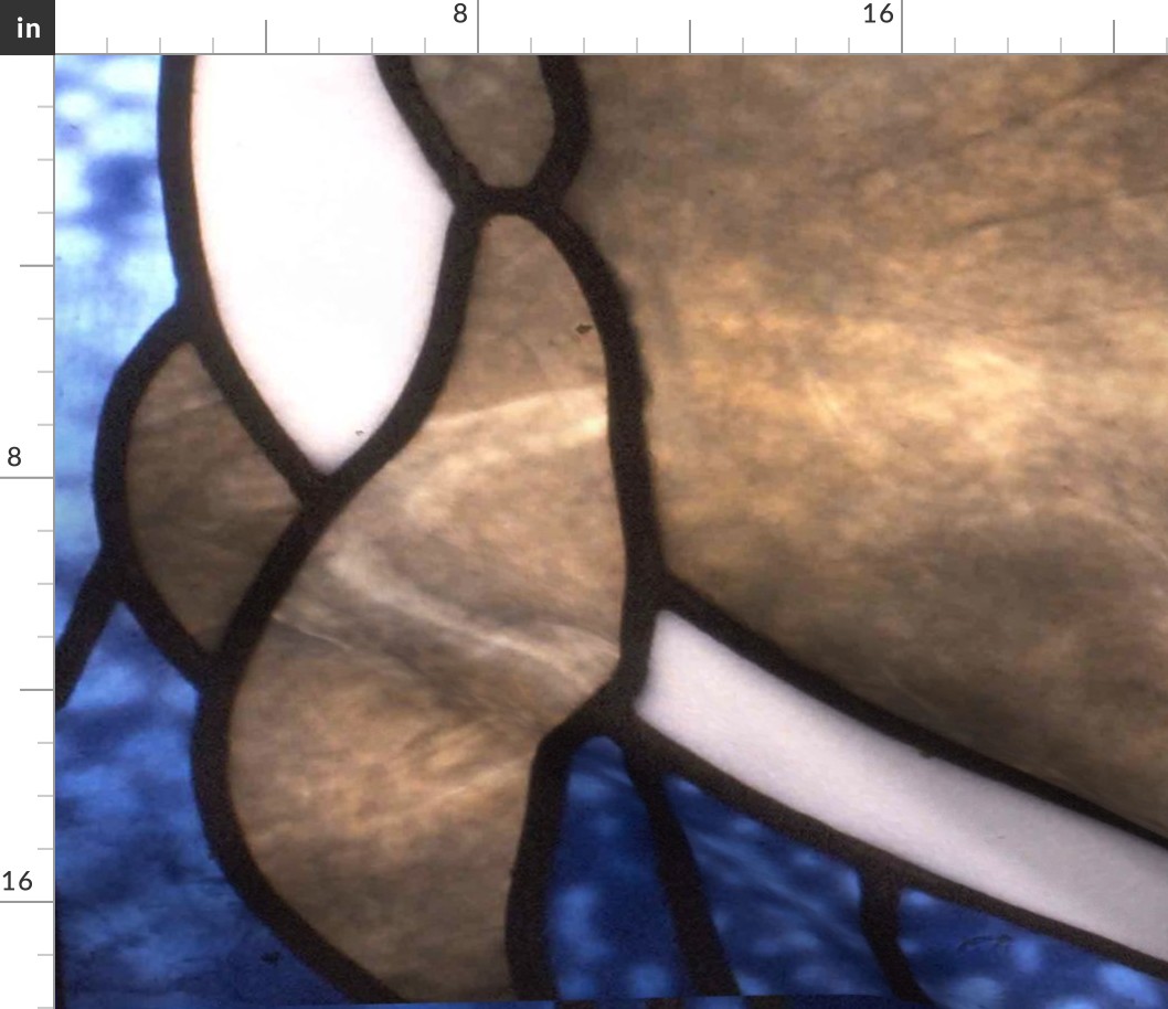 Stained glass dolphins for throw blanket-sideway