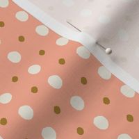Brown and Cream Dots on Pink_SMALL