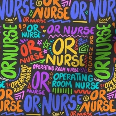 OR Nurse Scribbles Rainbows