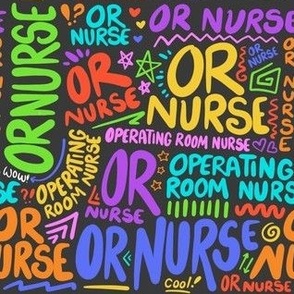 OR Nurse Scribbles Rainbows