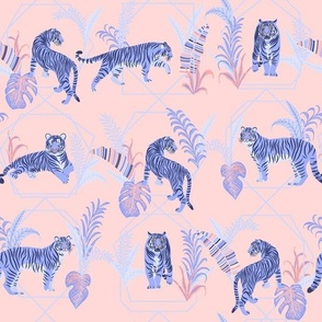 Tigers on a Pink