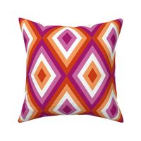 Lesbian Pride Flag Geometric pattern 