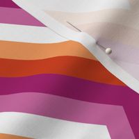 Lesbian Pride Flag Geometric pattern 