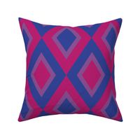 Bisexual Pride Flag Geometric Pattern 