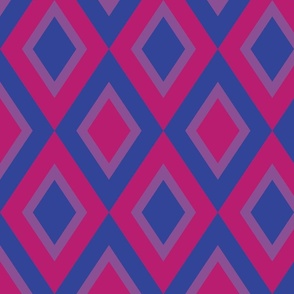 Bisexual Pride Flag Geometric Pattern 