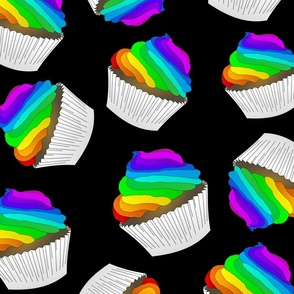 Rainbow Pride Muffins 