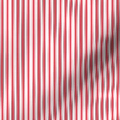 bold coral ticking stripes