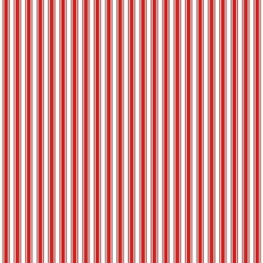 bright red ticking stripes