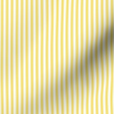 butter yellow ticking stripes