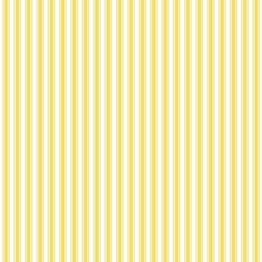 butter yellow ticking stripes