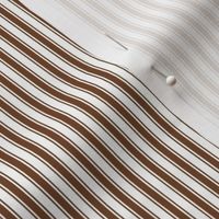 chocolate brown ticking stripes