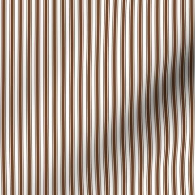 chocolate brown ticking stripes