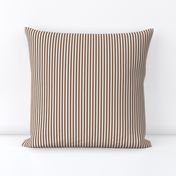 chocolate brown ticking stripes