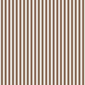 chocolate brown ticking stripes