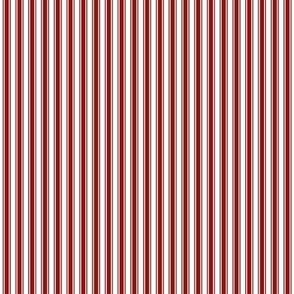 dark red ticking stripes