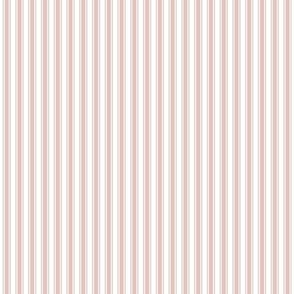 dusty pink ticking stripes