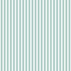 faded teal ticking stripes