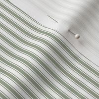 sage green ticking stripes