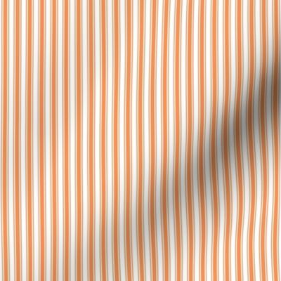 tangerine orange ticking stripes