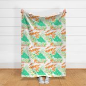 Miami dolphins colors fabric marble