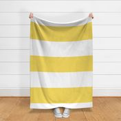 butter yellow stripes HUGE 12"