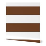 chocolate brown stripes HUGE 12"