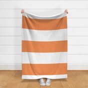 tangerine orange stripes HUGE 12"