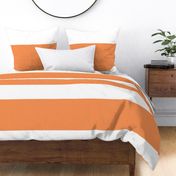 tangerine orange stripes HUGE 12"