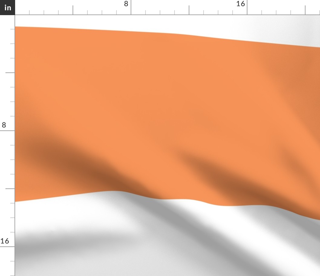 tangerine orange stripes HUGE 12"