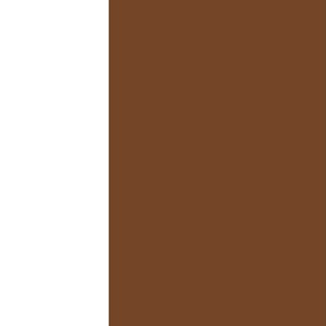 chocolate brown vertical stripes HUGE 12"