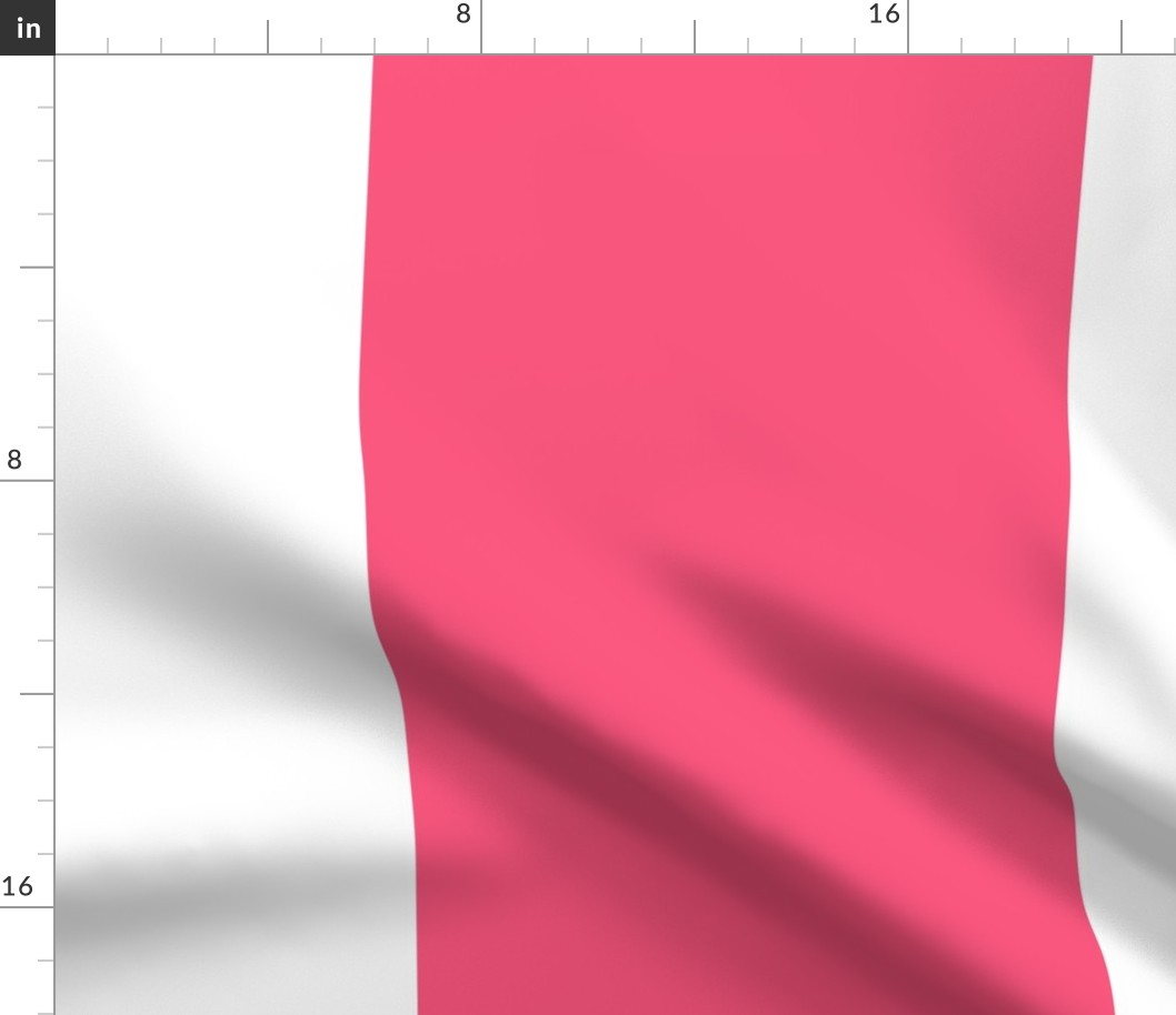 hot pink vertical stripes HUGE 12"