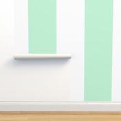 ice mint green vertical stripes HUGE 12"