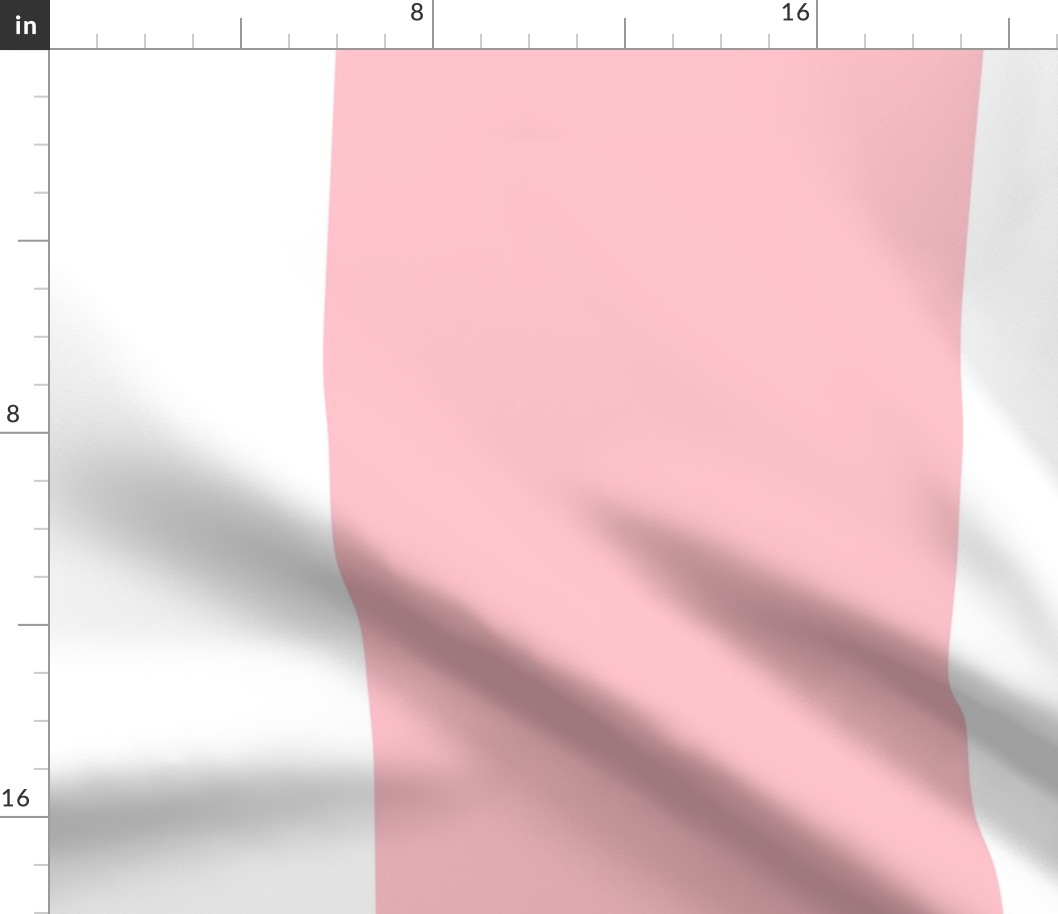 light pink vertical stripes HUGE 12"